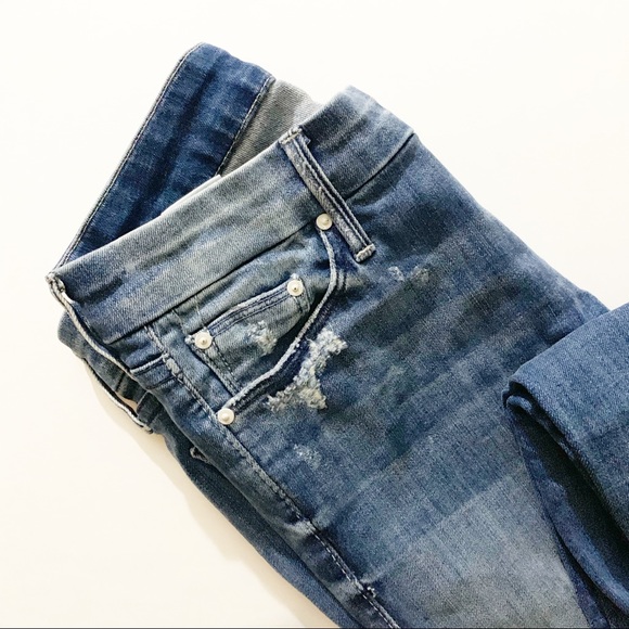 MOTHER | The Looker Graffiti Girl Distressed Jeans - Picture 4 of 8